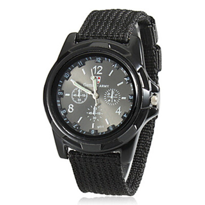 

New Men Military Army Bomber Pilot Canvas Strap Sports Men Boy Quartz Wrist Watch Analog Men Dress Sport Wristwatches