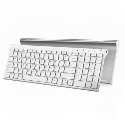 

Беспроводная металлическая игровая клавиатура BOW HW193C,Белый