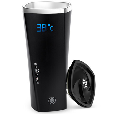 

SmartShow WeChat reminds you of drinking stainless steel fashion smart cup creative coffee cup couple cup student cup i-Cup Plus b