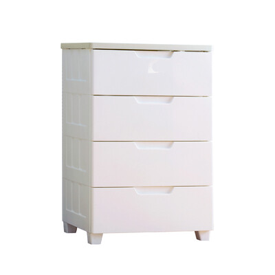 

Alice IRIS environmentally friendly material sealed 4-layer storage cabinet finishing cabinet locker wardrobe MG554 white yellow