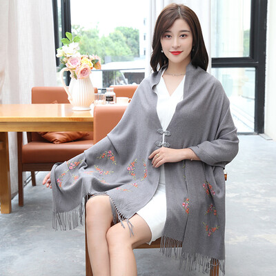 

Shanghai stock STORY Of SHANGHAI ladies scarves autumn&winter warm shawl white