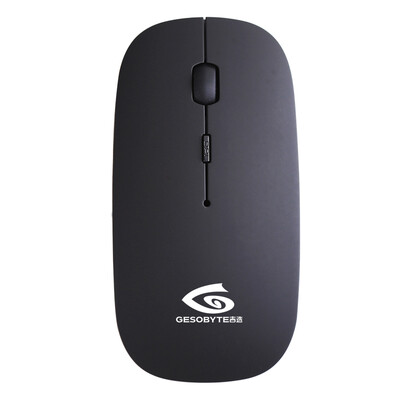 

GESOBYTE B10 rechargeable Bluetooth mute wireless mouse matte black silent version of the polymer lithium battery light&portable