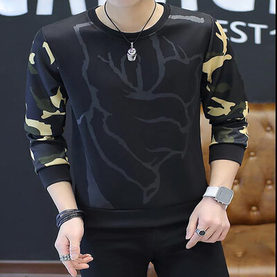 

2017 autumn and winter new youth casual long sleeve sets of thin sets of sweater men's sweater