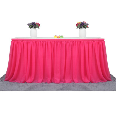 

Tutu Tulle Table Юбка Ткань для вечеринки свадебное домашнее украшение