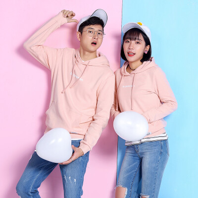 

Intercrew sweater female 2018 autumn new Korean version of the female letter from the drum printing hooded casual sweater female ICR3TH31M pink 95M