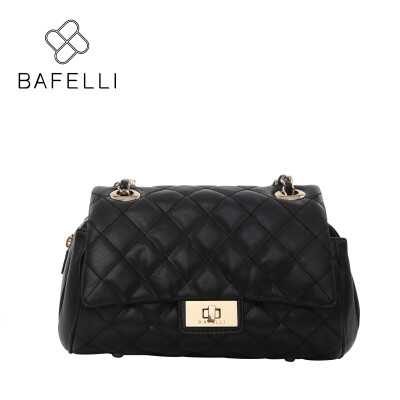 

BAFELLI 2017 diamond lattice chinas shoulder bag high capacity crossbody bags for women rose black bolsa mujer messenger bag