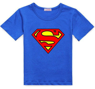 

2017 Cotton Kids Boys Superman T-Shirt Short Sleeve Children Tees Costume Top CA