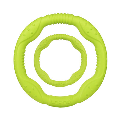 

LaRoo Leno Interactive UFO Frisbee Small Pet Toy Dog Molar Biting Toy Training Dog Supplies Teddy VIP Than Keji Kee Yellow Green
