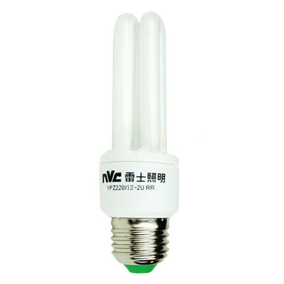 

NVC lighting E27 large energy saving lamp 2U 12W 6500K Daylight 5 sticks