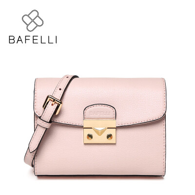 

BAFELLI Split Leather Flap Women Shoulder Bag Crossbody Bags Red pink bolsa mujer Women Bags Designer Messenger Bag 7 Colors