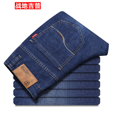 

Футбольные штаны Jeep Pants Мужские прямые Slim Stretch Casual Men's Simple Shot Pants 17036Z5021 Blue 34