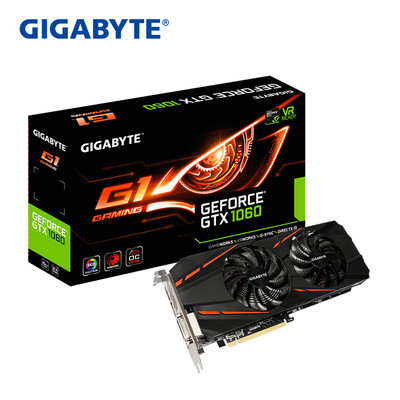 

Gigabyte GIGABYTE GTX 1060 G1 GAMING 1594-1809MHzHz 8008MHz 6G 192bit GDDR5 graphics card