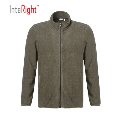 

INTERIGHT Mens Polar Fleece Collar Sweater Casual Jacket