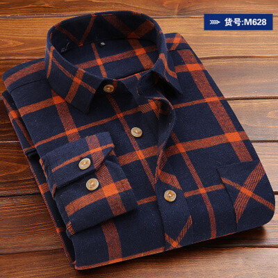 

New Plaid Casual Long Sleeve Suitable Fashion Men Shirt