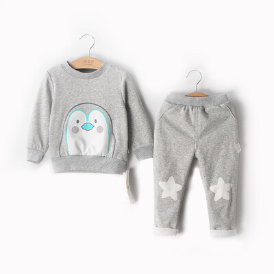 

Miano fruit children's clothing boys and girls suits children's baby children fall plus cashmere two pieces out of the M313302416555 Ma gray 120 yards