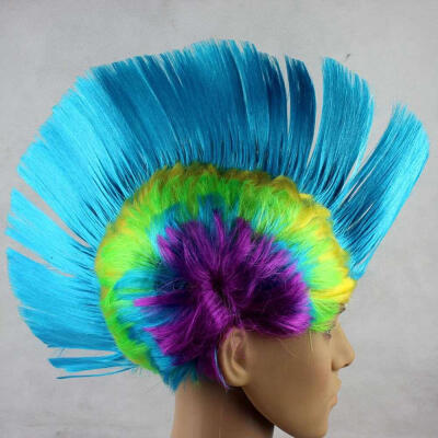 

Fashionable Hallowmas Masquerade Punk Mohawk Mohican hairstyle Cockscomb Hair