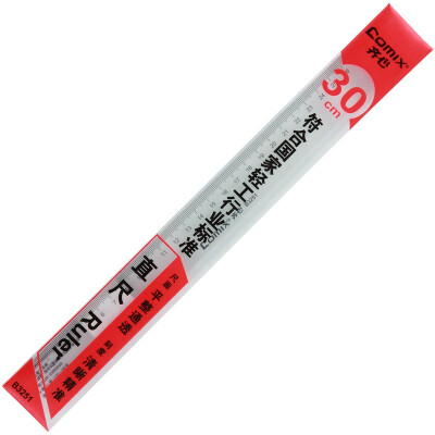 

Comix) 30cm wear-resistant plastic ruler / ruler office stationery B3251