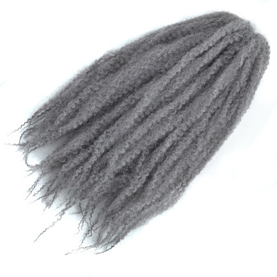 

18 Afro Marley Braids Hair Crochet Braids Hair Curl Crochet Synthetic Braiding Hair 100gPiece Brown Black Purple Color