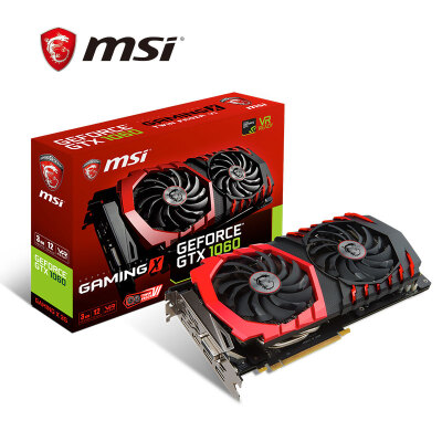 

MSI GeForce GTX 1060 GAMING X 6G 1594-1809MHZ GDDR5 PCI-E 30 graphics card