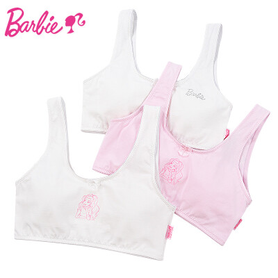 

Barbie BARBIE 3 Piece Girl Bra Development Student Underwear Vest No Steel Ring Sports Bra X6051 3 Pieces 75A