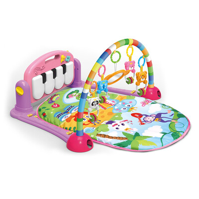 

Emperor multi-functional baby pedal piano music crawling exercise bike infant early childhood educational toys pink