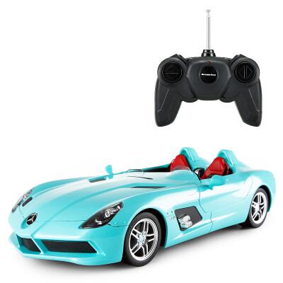 

Rastar car model 1:12 Mercedes SLR McLaren simulation remote control car model 42400 blue