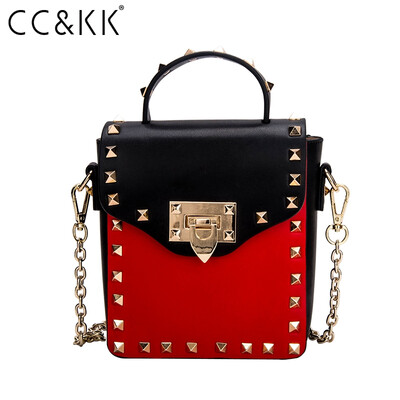 

CC & KK Hill Kay кожаные сумки заклепки наплечные сумки новые чистые кожаные европейские и американские заклепки модные сумки