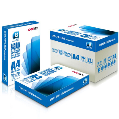 

Deli 92609 70gA4 blue standard copy paper 5 packs box