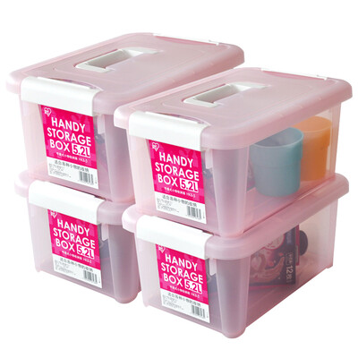 

Alice IRIS portable small storage box HKB-5 powder 5L 4 Pack