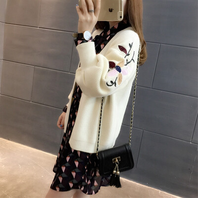

sustory women 2017 autumn&winter models short jacket women sweater women&39s cardigan loose Korean students wild sweater SRSU038 black uniform