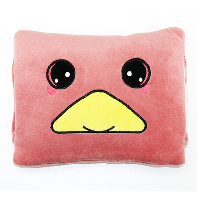 

Antarctic double-handed detachable hot water bottle charging explosion-proof warm water bag has been injected water warm hand treasure pink smiley bird