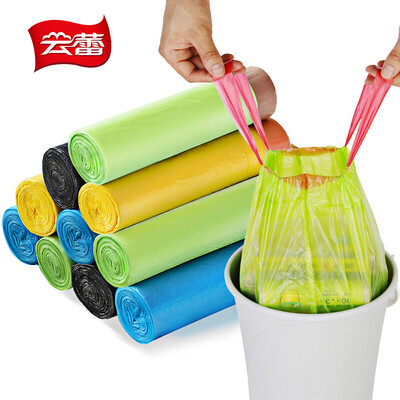 

Yun Lei can be deducted thick garbage bag basket bag automatic collection of portable 45 50cm 120 6 package