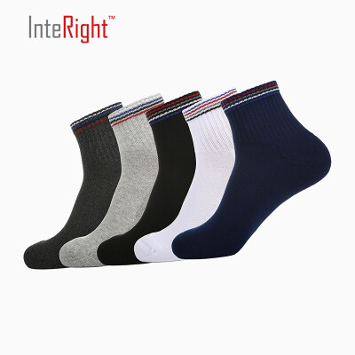 

INTERIGHT sports casual socks 5 double mix color uniform