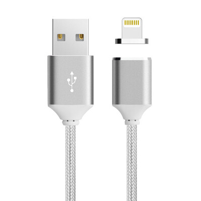 

Keymao Magnetic Cable Fast Charging USB Cable for iphone iPad 1M Nylon Magnet Charger kabel data