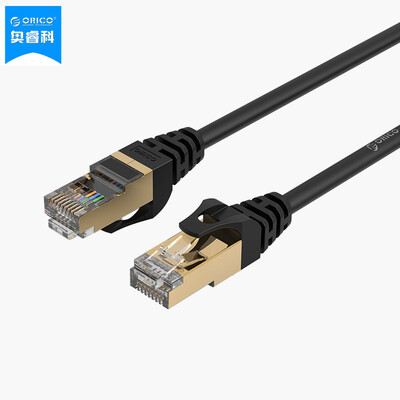 

Austrian (ORICO) PUG-C7 CAT7 seven kinds of 10G finished round cable network copper shield high-speed network jumper project home RJ45 computer cable black 20 meters