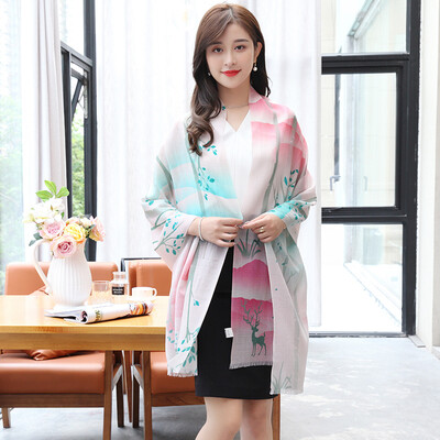 

STORY Of SHANGHAI Ladies' Woolen Scarf Warm Feet