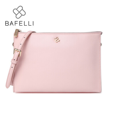 

BAFELLI women clutches split leather small envelope clutches women shoulder bag gary pink black messenger bolsos mujer women bag