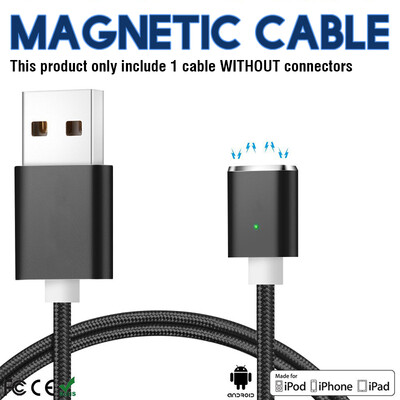 

Keymao Magnetic Phone kabel data with 1 Holder Pack for iPhone iPad Samsung（Just one line No connector）