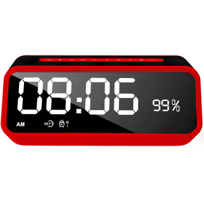 

Landscape (SANSUI) T26 Bluetooth Speaker Portable Phone Card Alarm Clock Mini Sonic Computer Subwoofer Red