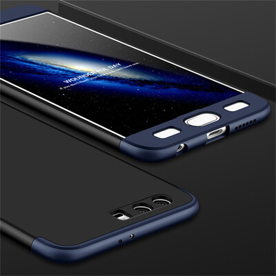 

3 in 1 Protection Case for Huawei Honor 9 Slim Hard PC Cover for Huawei Honor 9 Free Glass Film