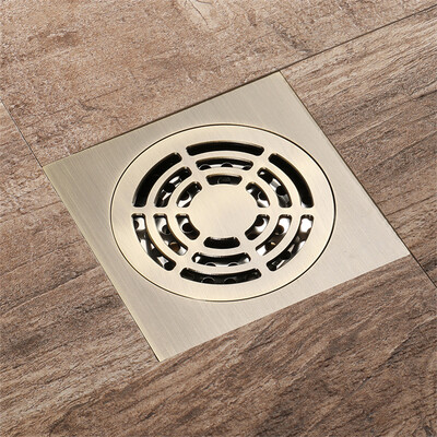 

HIDEEP Bathroom Accessories Green bronze material bathroom floor drain
