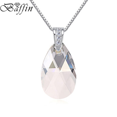 

BAFFIN Классические ожерелья из ожерелья из капюшона с капюшоном из элементов SWAROVSKI Родийская цепочка для женщин