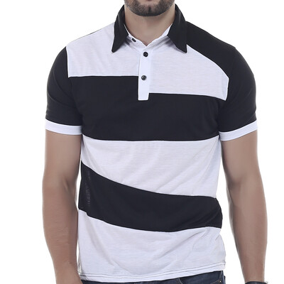 

Mens Polo Shirt Brands Male Short Sleeve Fashion Casual Slim Personality Spell Color Polos