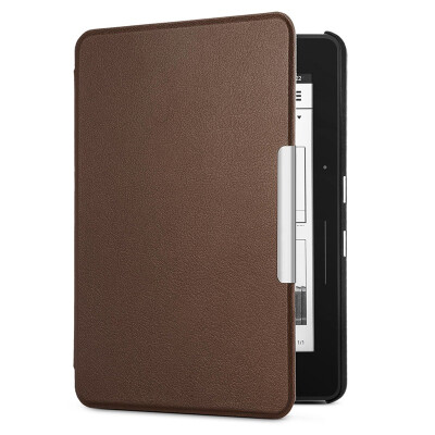 

Natusun KV-05 Adapter Kindle Voyage / 1499 Kindle Sailing Protection Leather Case Sleeve Case / Shell Maya Series Coffee Dark Brown