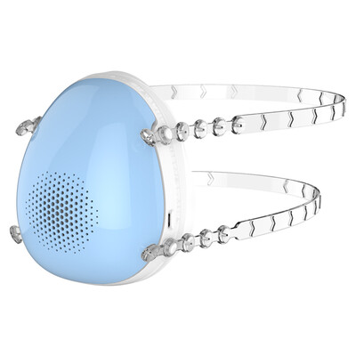 

Anxu electric smart mask no trace portable anti-fog glasses haze PM25 anti-formaldehyde pollen allergy unisex ice snow blue