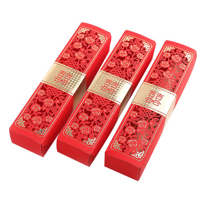 

Dream Bridge B&D Wedding Supplies Invitation Marriage Golden Wedding Full Moon Wine Creative Invitation Wedding Supplies Hollow Red Invitation Scroll 30