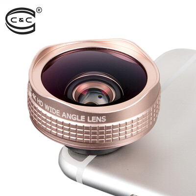 

C & C mobile phone lens SLR 0.45x wide-angle macro two-in-one set Apple iphone Samsung millet Huawei universal self-timer artifact phone external lens rose gold