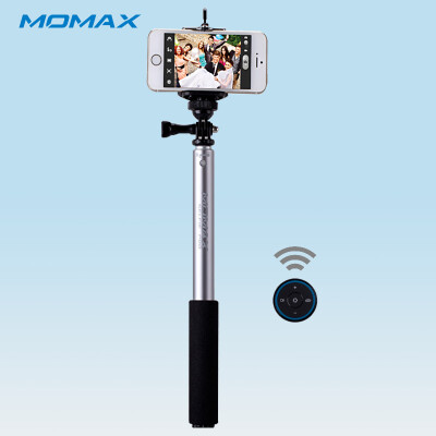 

MOMAX Bluetooth selfie stick with remote control for iOS&Andriod Sliver