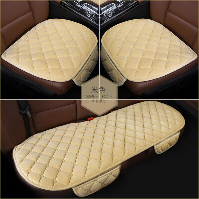 

Digaron plush car seat winter car seat cushion warm office chair cushion slip-free caring mat universal car supplies three-piece car