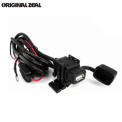 

Universal Rechargeable 21A Handlebar Waterproof Motorcycle Phone Holder USB Cable Charger for iPhoneX 8 7 6S Plus With Fuse